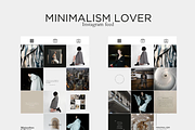 Minimalist Instagram Feed post Canva, a Social Media Template by mkStudioLab (Thumbnail 1 of 4)