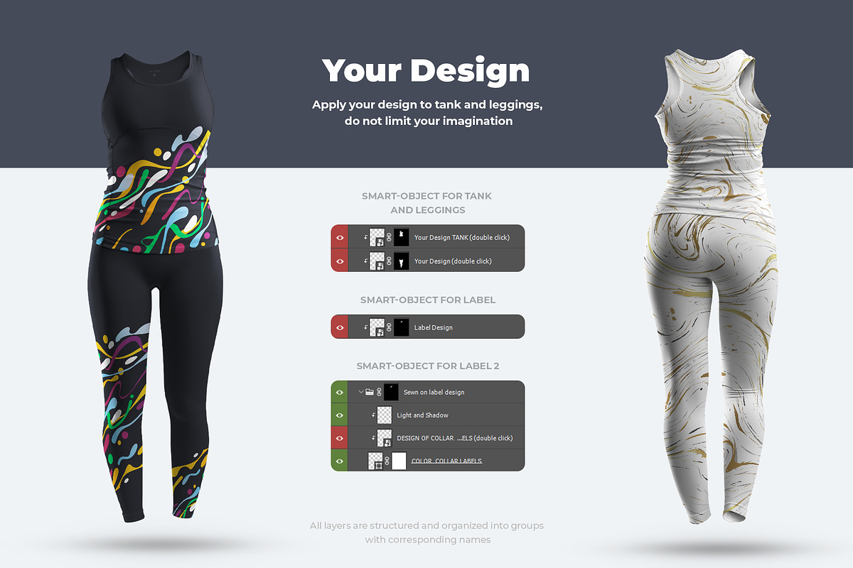 6 Mockups Tank Top and Leggings, a Shirt Mockup by Grow Design Craft Studio (Photo 4 of 6)