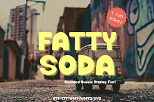 Retro Bubble Display Font Fatty Soda
