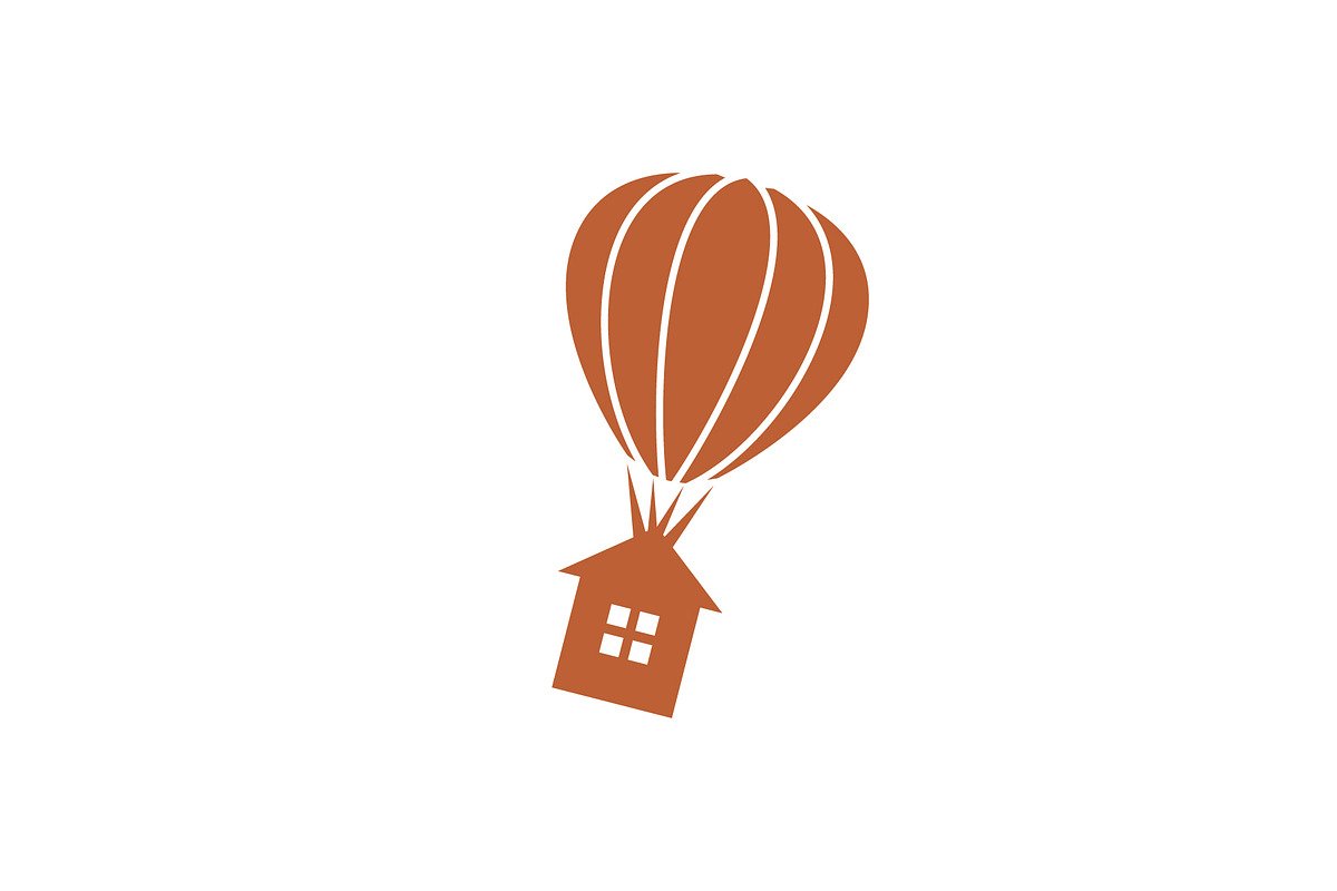 flying home logo, a Branding & Logo Template by ZHR Creative