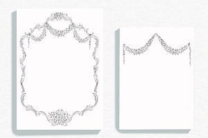 Pencil Drawing Frame Wedding Clipart