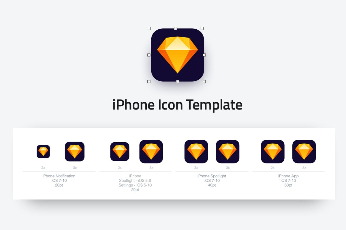 IOS Icon Template - All sizes, an Icon by Nelson Marteleira (Photo 2 of 2)
