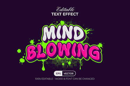 Slogan Text Effect Graffiti Style
