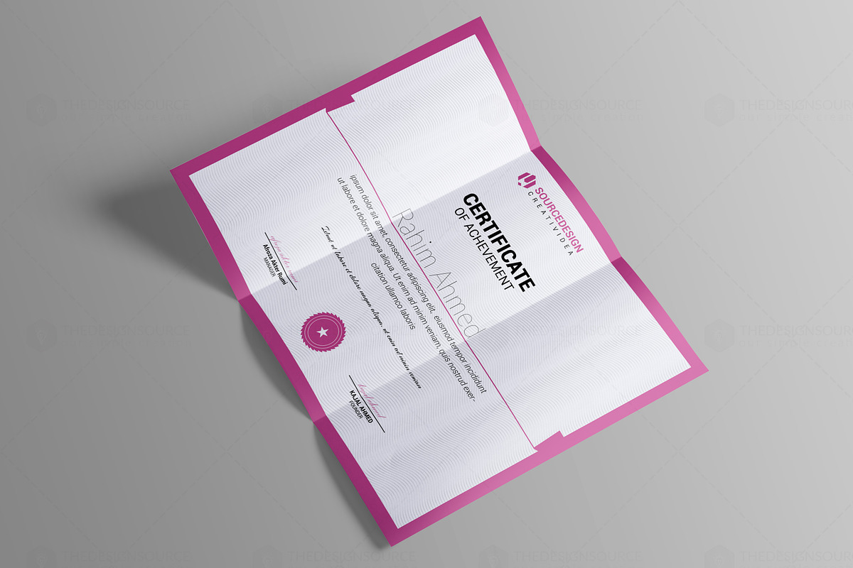 Certificate Template, a Stationery Template by thedesignsource (Photo 5 of 8)