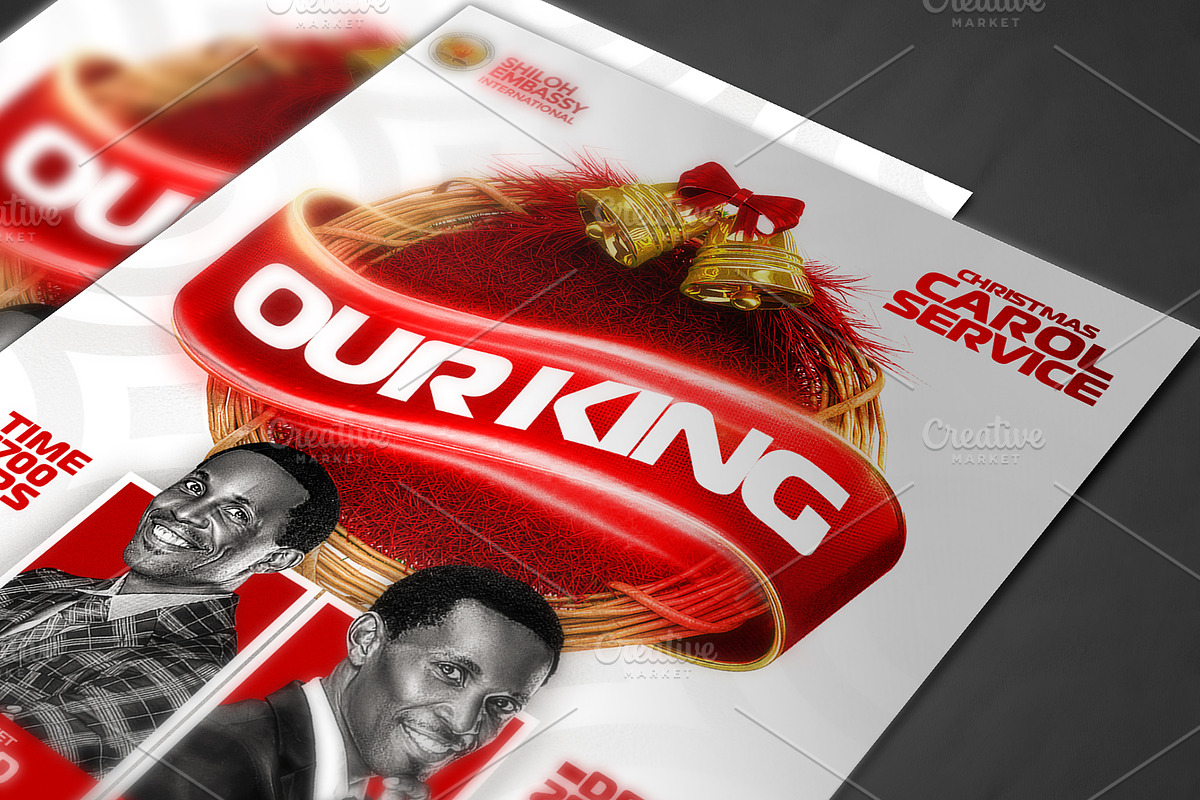 Christmas carol service Template, a Social Media Template by church flyer templates (Photo 3 of 4)