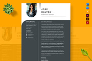 Modern Resume Template Design, a Resume Template by Nur Designer (Thumbnail 2 of 4)