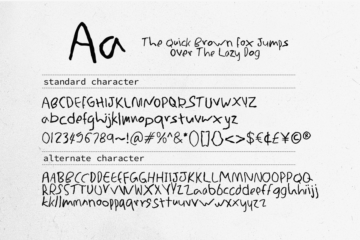 Stiff Ballpoint - Messy Handwritten, a Handwritten Font by Bale Type (Photo 9 of 9)