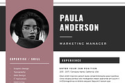 Resume Template / Cv Template, a Resume Template by Symie Design (Thumbnail 6 of 9)