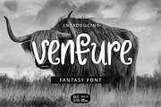 Venture Font, a Sans Serif Font by YandiDesigns (Thumbnail 1 of 3)