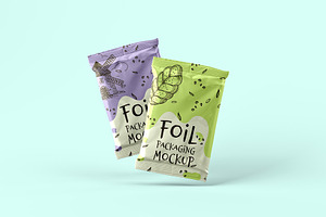 Foil Packaging Mockup - 8 Views