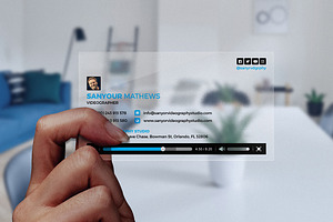 Transparent Video Business Card