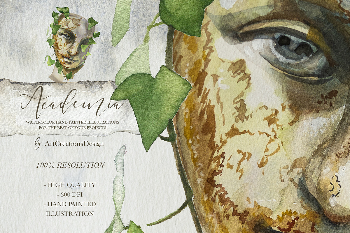 Authentic Hand-Painted Academia Set, an Education Illustration by ArtCreationsDesign (Photo 9 of 16)