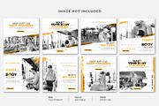Gym social media post template, a Social Media Template by Warm Snow (Thumbnail 3 of 5)