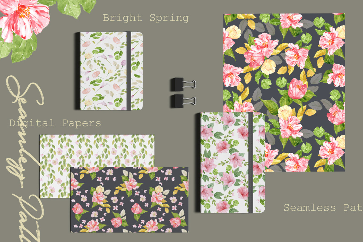 Bright Spring Pattern Collection, a Pattern Graphic by OlgaSerbun (Photo 5 of 5)