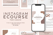 INSTAGRAM E-COURSE FOR COACH, a Social Media Template by Typography Prime (Thumbnail 1 of 11)