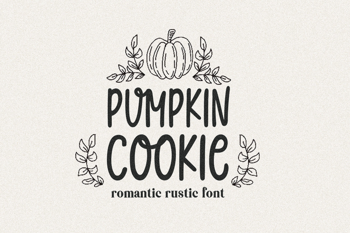 Pumpkin Cookie - Farmhouse Font, a Handwritten Font by BarcelonaShop (Photo 1 of 13)