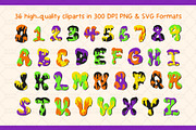 Retro Slime Letters and Numbers, an Object Graphic by Drafts n Doodles (Thumbnail 2 of 3)