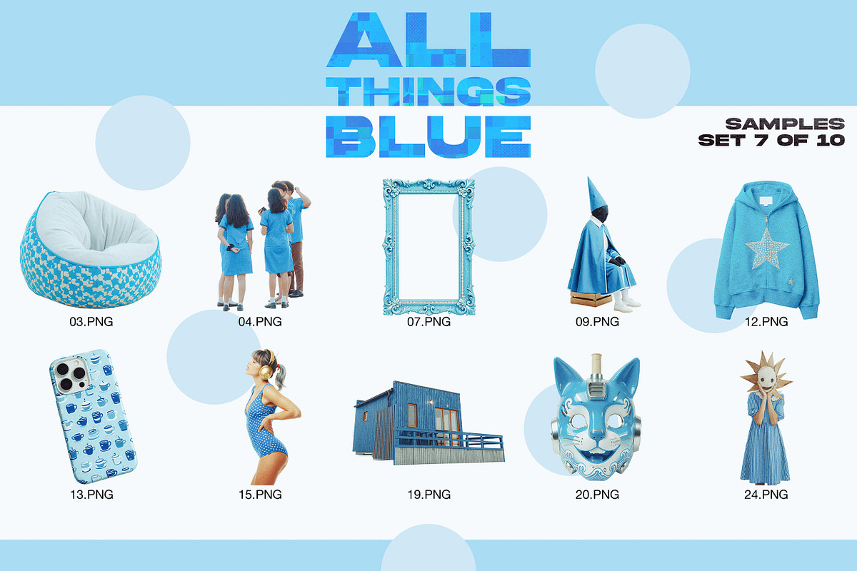 ALL THINGS BLUE: 250 PNG Elements, an Object Graphic by Megan Aili Designs (Photo 9 of 16)