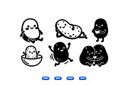 Cute Potato Character Clipart, an Illustration by designvectx (Thumbnail 3 of 3)