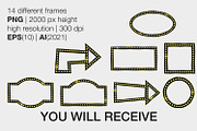 Retro geometric frame signboard EPS, an Object Graphic by MariiaVD (Thumbnail 8 of 8)
