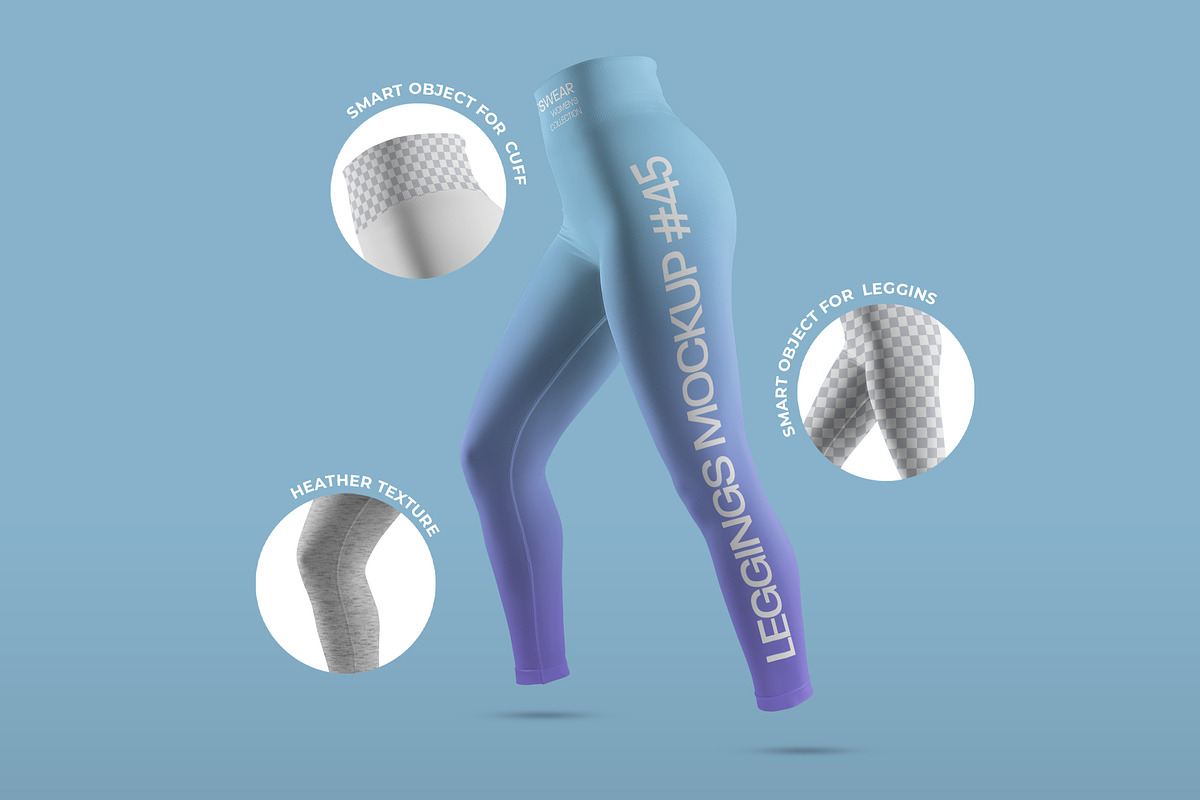 7 Mockups Sports Leggings, a Bottom Mockup by Grow Design Craft Studio (Photo 3 of 6)
