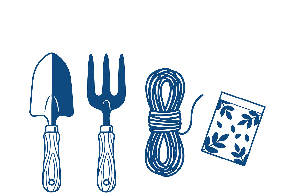 Essential Gardening Tools Set, a Work Illustration by CarWrap design (Photo 3 of 3)