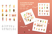 Set of Ice Cream Style Flat, a Food Illustration by Fay_Francevna (Thumbnail 3 of 4)