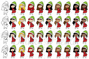 Pregnant Stick Figure Clipart Pack, an Illustration by PinkPueblo (Thumbnail 4 of 4)