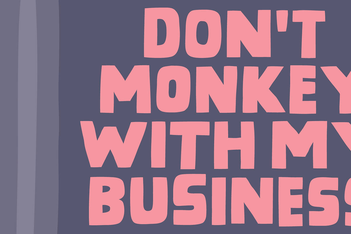 Flaky Bandit - remember to be nice!, a Font by pizzadudedotdk (Photo 3 of 8)