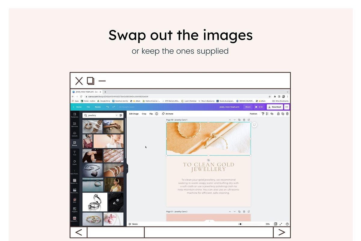 Jewel Instagram Feed Canva Templates, a Social Media Template by Cultive Creative (Photo 7 of 13)