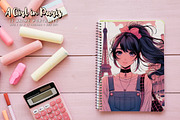 A Girl in Paris, a Person Illustration by Digital Art Creations (Thumbnail 8 of 8)