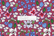 Bold Folk Naive Dark Floral Pattern, a Pattern Graphic by likorbut (Thumbnail 2 of 14)