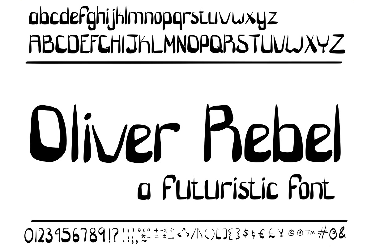 Font Oliver Rebel Sci Fi Space Theme, a Sans Serif Font by PageLightStudios (Photo 4 of 4)