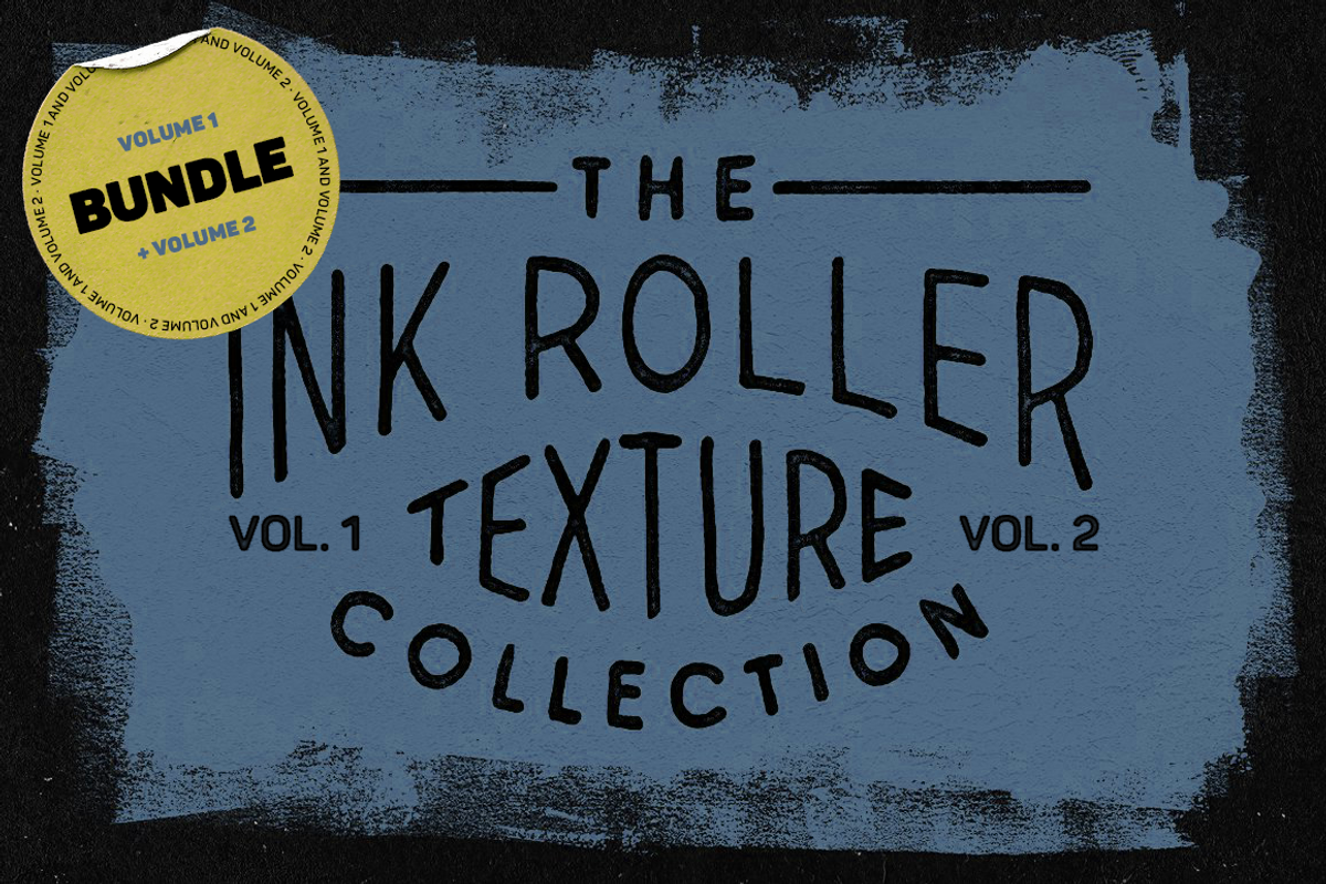Ink Roller Texture BUNDLE, a Texture Graphic by Grant Beaudry (Photo 1 of 7)