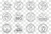 Set of meat emblems, a Graphic by Tomass2015 (Thumbnail 3 of 5)