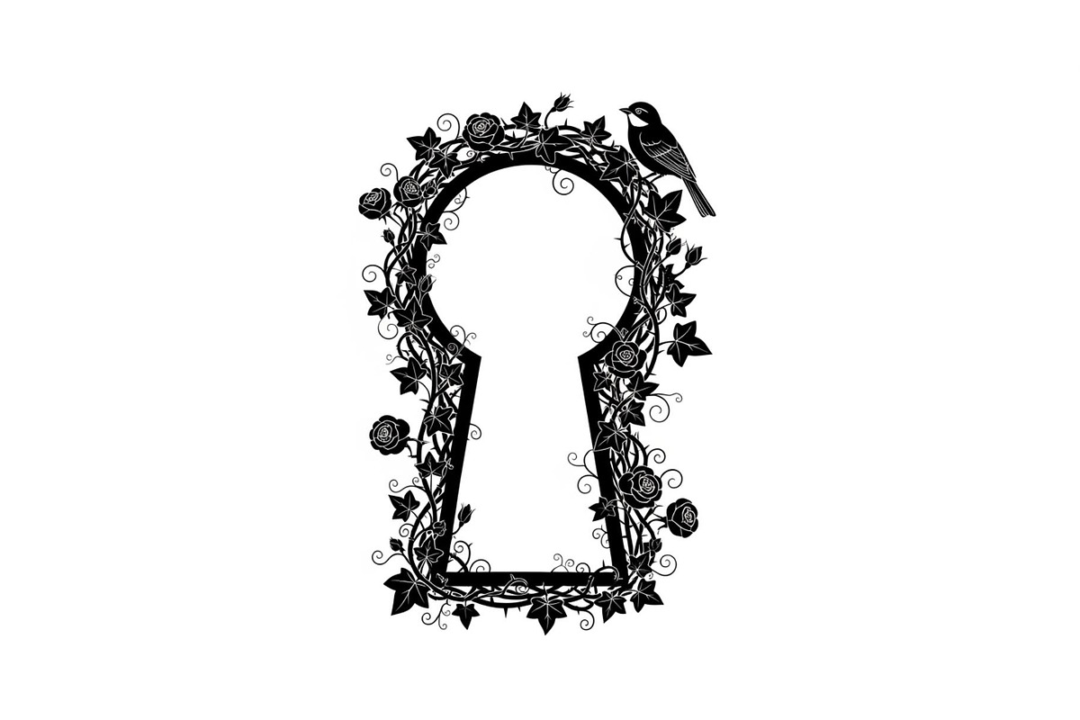 Floral Keyhole Frame SVG Bundle, an Illustration by Designs_River (Photo 3 of 31)
