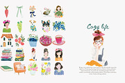 Cozy life clipart bundle, a Decorative Illustration by Patishop Art (Thumbnail 2 of 10)