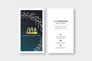 Floral Business Card Template- S06, a Business Card Template by M6 Gallery (Thumbnail 2 of 5)