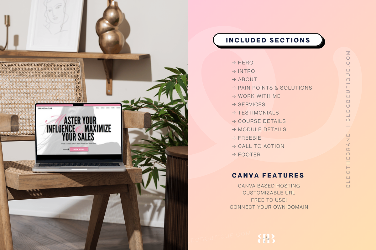Bold Canva Coaching Website Template preview 5