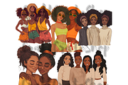 Sisterhood Clipart, an Illustration by CraftCrateShop (Thumbnail 6 of 7)