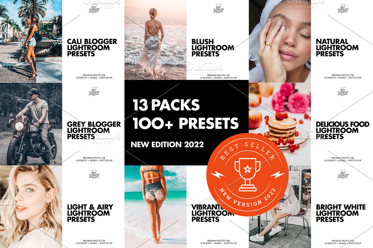 BUNDLE Lightroom Presets Instagram, an Action Add-On by Best Lightroom Presets (Photo 2 of 17)