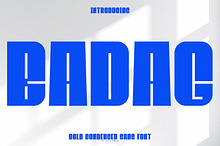 BADAG - Bold Condensed Sans