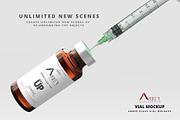 Amber Glass Vial Mockup, a Packaging Mockup by pmvch (Thumbnail 8 of 11)
