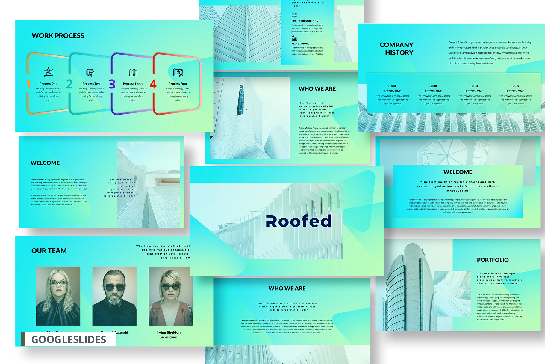 Corporate Google Slides Template, a Presentation Template by temphall