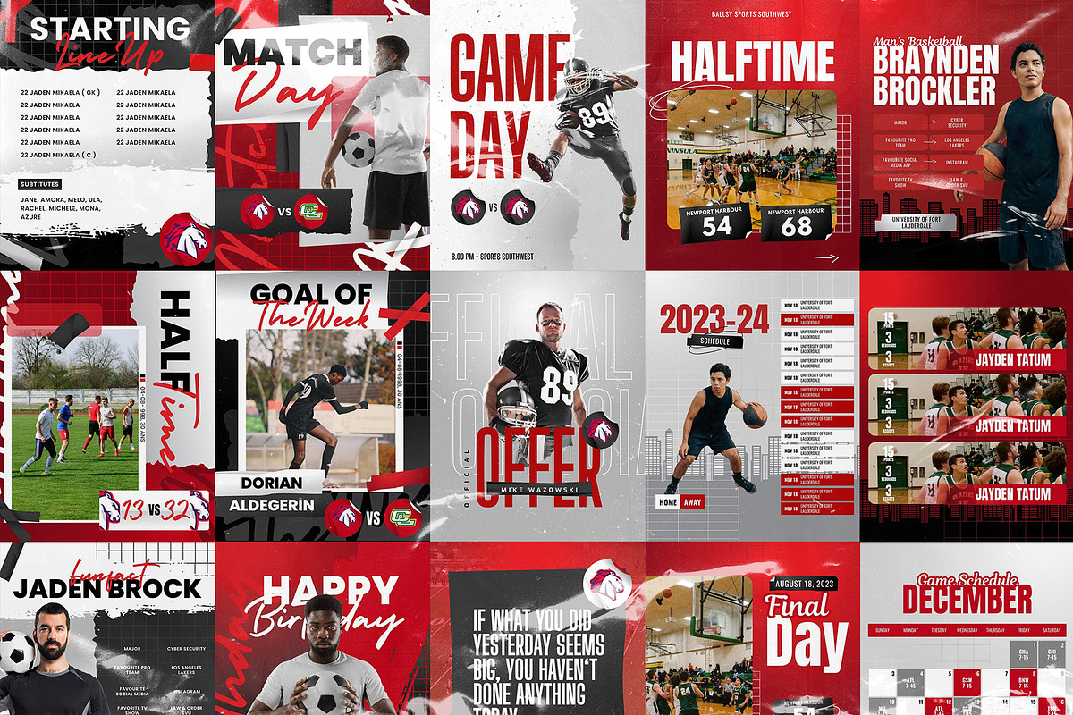 74 Sports Canva Social Media, a Social Media Template by Creathift (Photo 7 of 8)