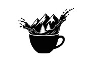 Mountain Coffee Cup Design Bundle, an Illustration by yasushie (Thumbnail 2 of 31)