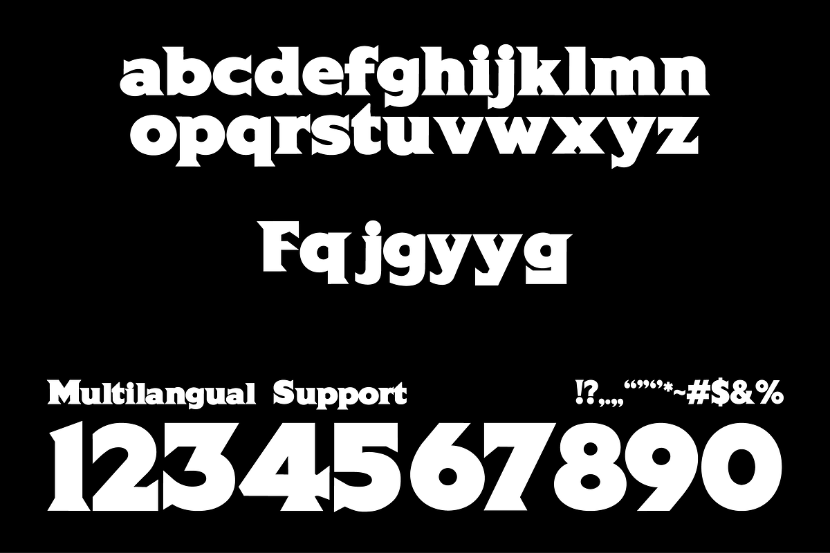 Bush Quzoq Font | Bold Chunky Serif, a Serif Font by Koplexs Studio (Photo 9 of 10)