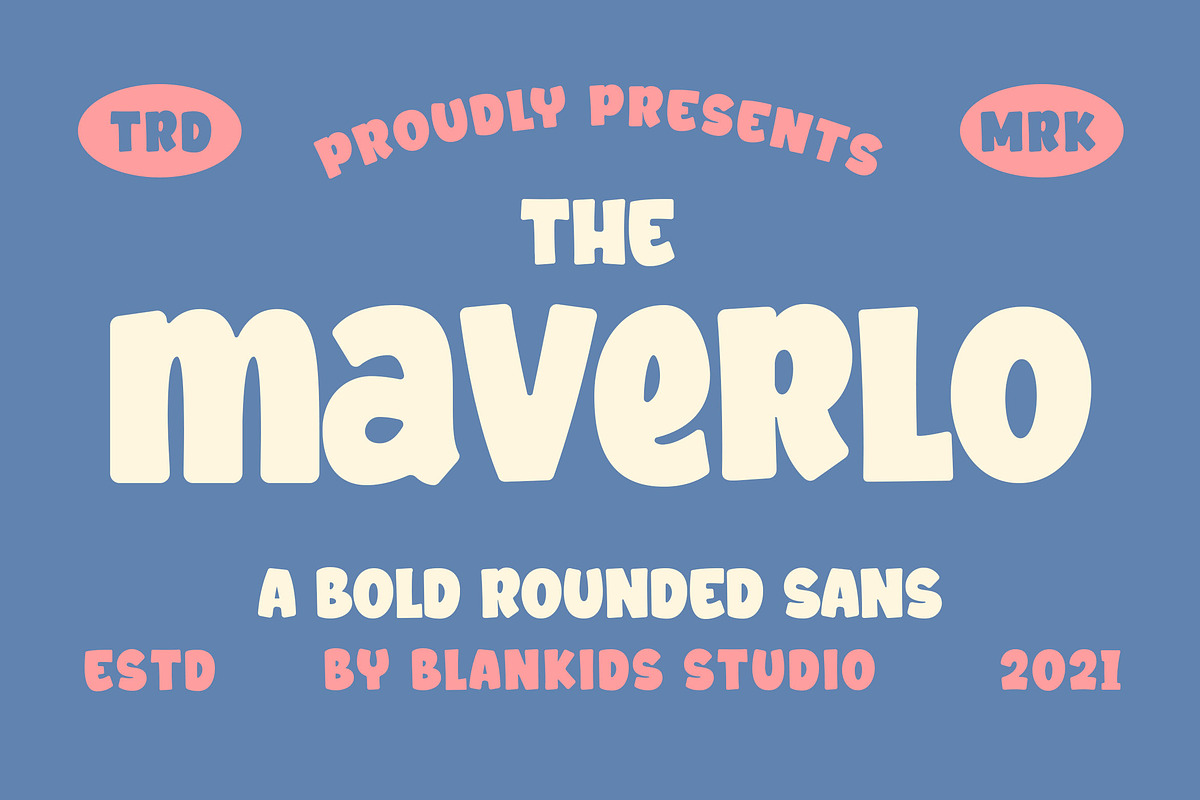 Maverlo a Bold Rounded Sans Font, a Sans Serif Font by Blankids Studio (Photo 1 of 6)