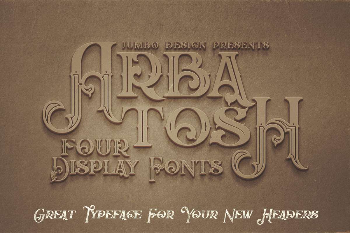Arbatosh - Display Font preview 5