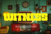 Witness, a Slab Serif Font by din-studio.com (Thumbnail 1 of 15)